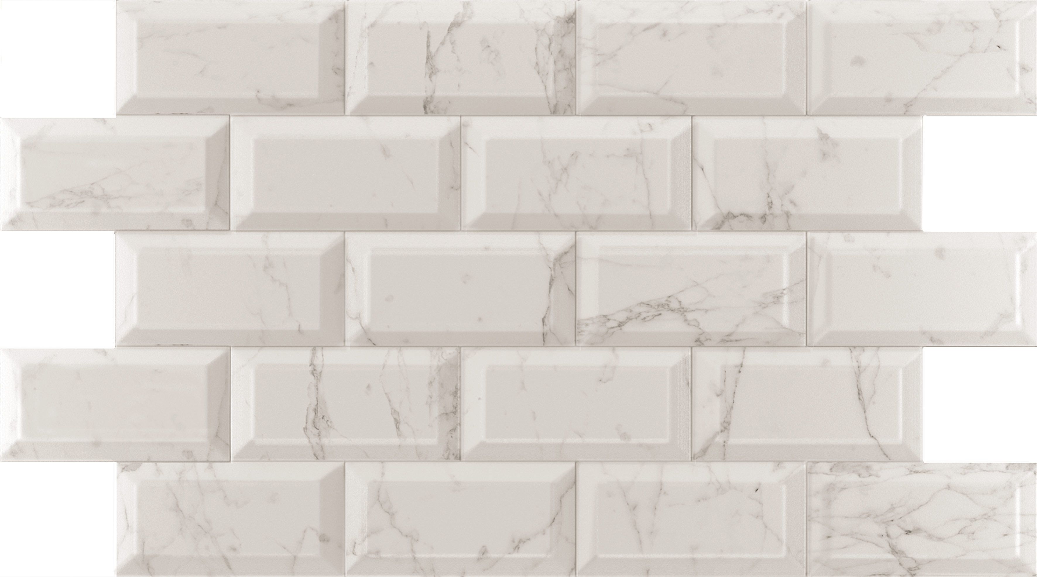 Metro White Marble Effect Tile - Click to view