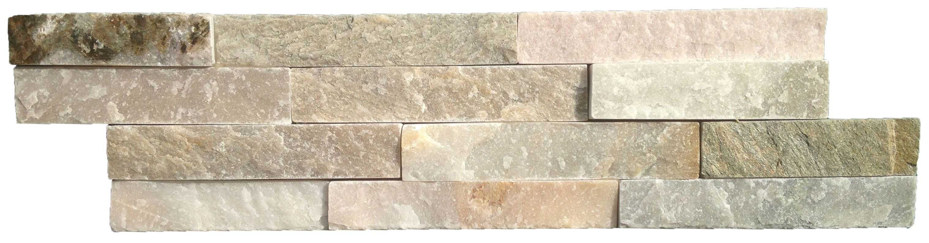 Oyster Split Face Quartzite Natural Stone Tile - Click to Buy