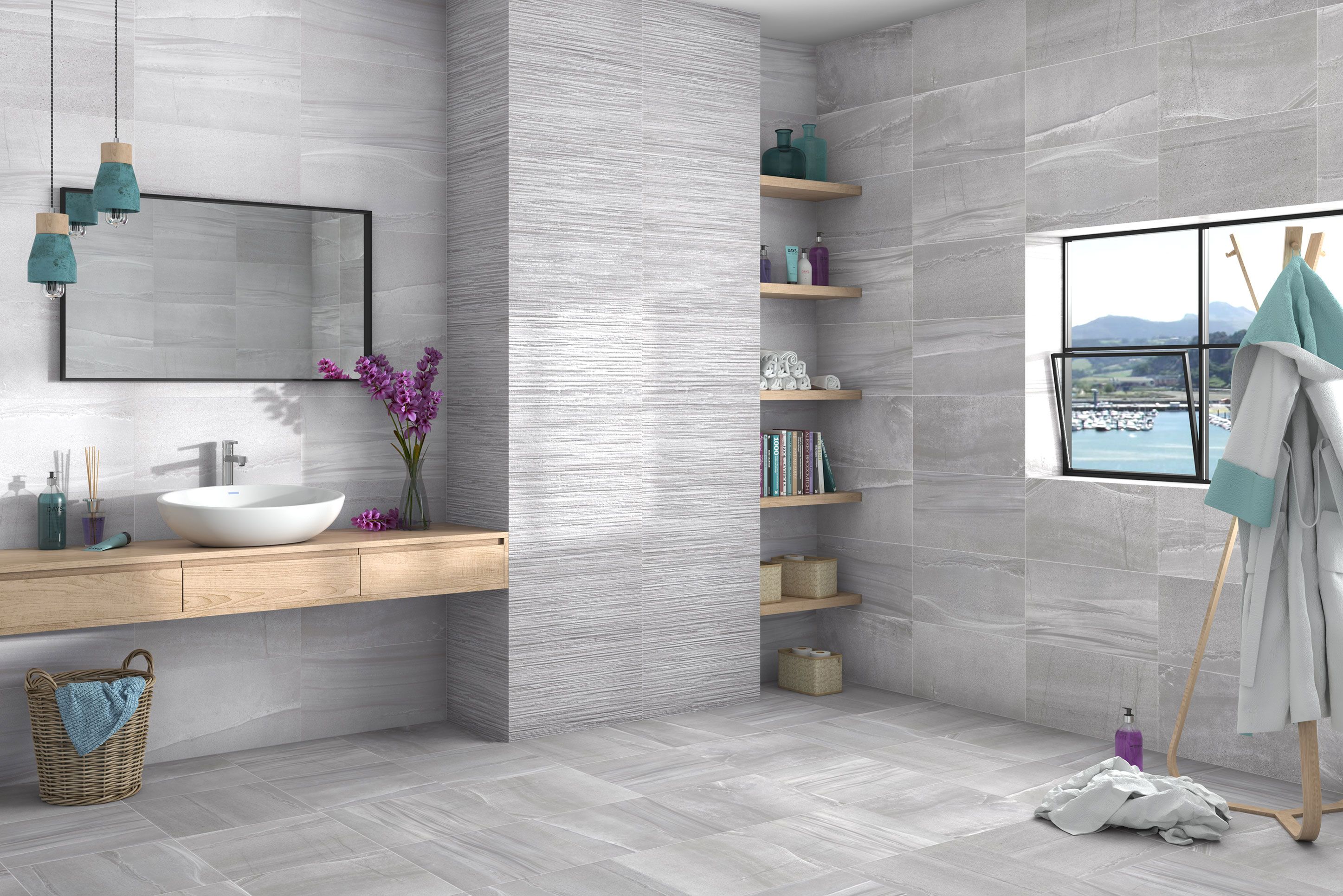 Stonesby Mix Matt Grey Wall Tile - Click to view
