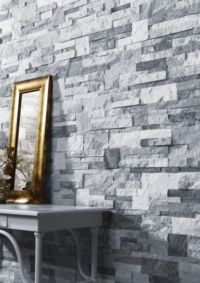 Split Face Sparkle Grey Natural Stone Tile - Click to Buy